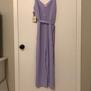 Aritzia Little Moon lilac petunia romper